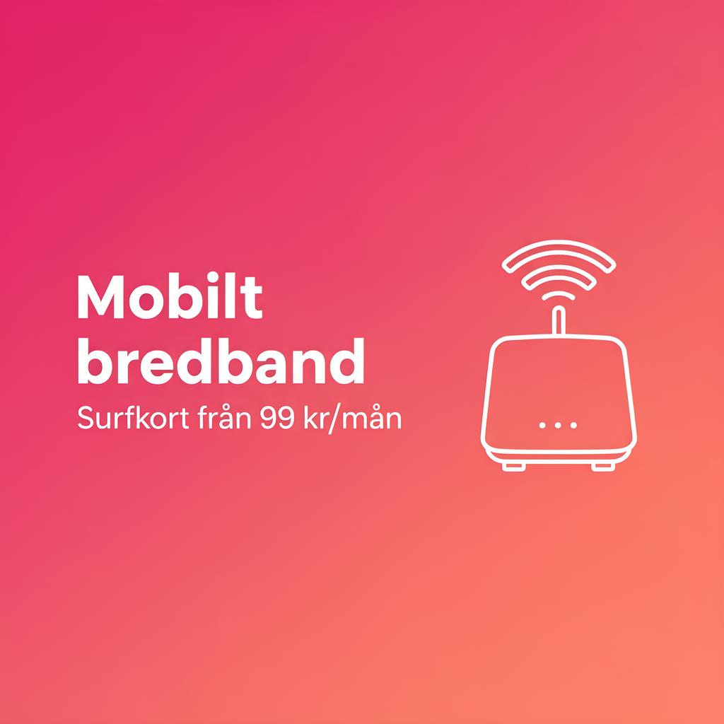 Mobilt bredband – Surfkort från Pling Mobil